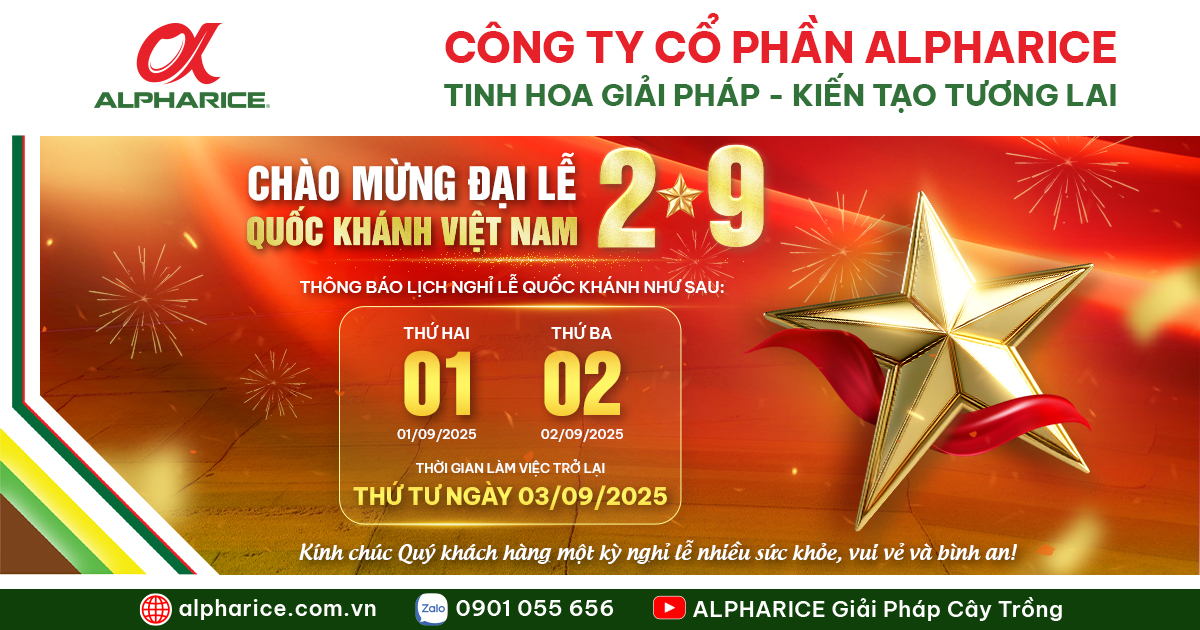 THÔNG BÁO LỊCH NGHỈ LỄ QUỐC KHÁNH 2/9/2025