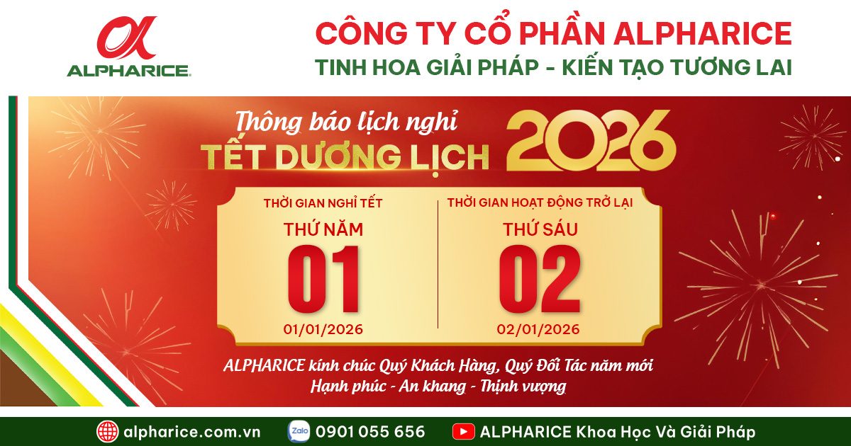 THÔNG BÁO NGHỈ LỄ TẾT DƯƠNG LỊCH 2026